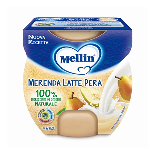Mellin Merenda Latte-Pera 2x100gr