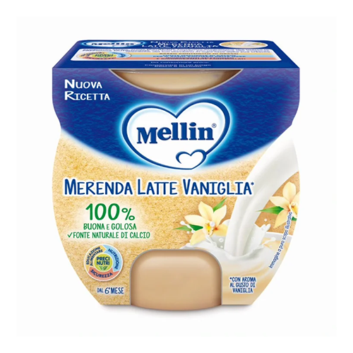 Mellin Merenda Latte-Vaniglia 2x100gr