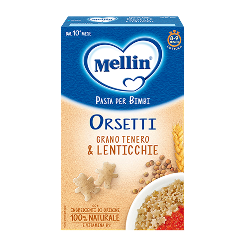 Mellin Pastina Orsetti Grano Tenero e Lenticchie 280gr