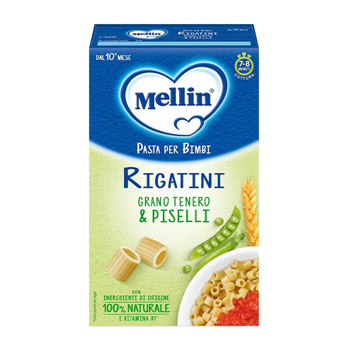 Mellin Pastina Rigatini Grano e Piselli 280gr
