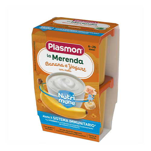 Plasmon Merenda Nutri-Mune Yogurt-Banana 2x120gr
