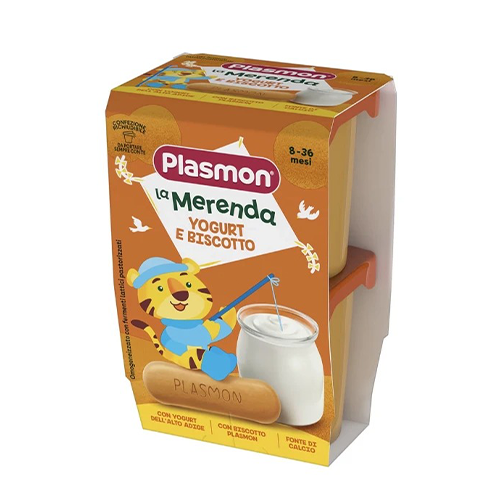 Plasmon Merenda Yogurt-Biscotto 2x120gr