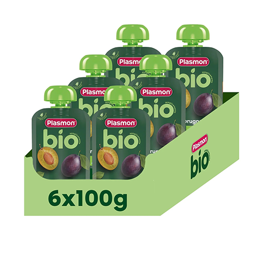 Plasmon Bio Pouch Prugna 6x100gr