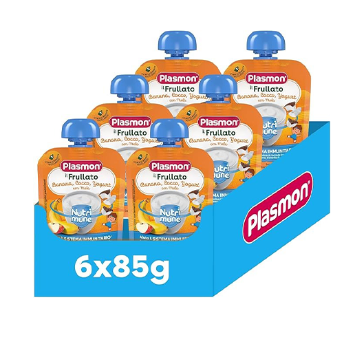 Plasmon il Frullato Banana-Cocco-Yogurt con Mela 6x85gr