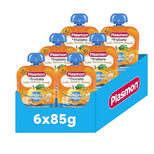 Plasmon il Frullato Banana-Mela-Cereali 6x85gr