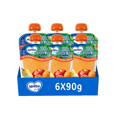 Mellin Pouch Frutta Mista 6x90gr