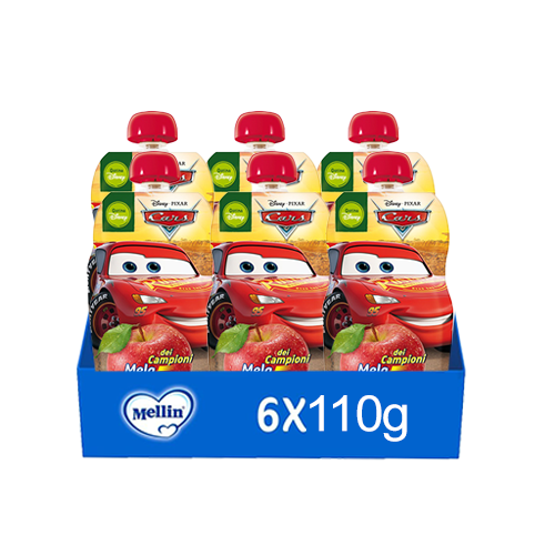 Mellin Pouch Disney Cars Mela 6x110gr