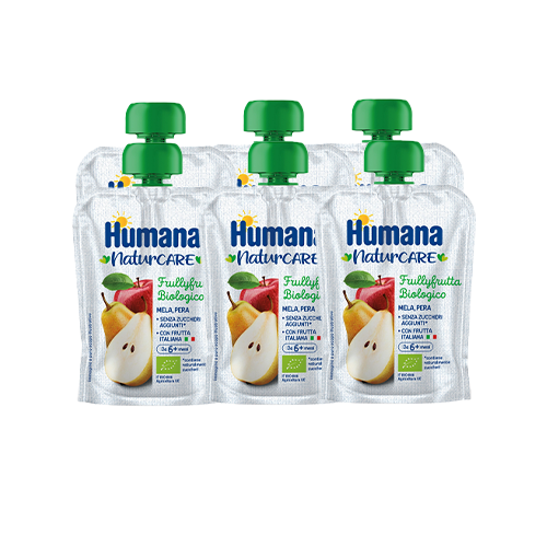 Humana FrullyFrutta Mela-Pera 6x90gr