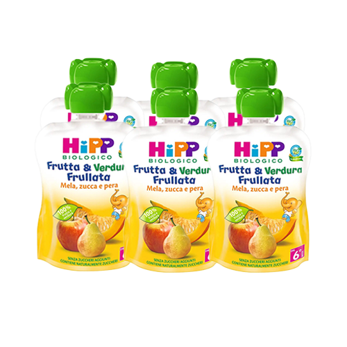 Hipp Frutta e Verdura Frullata Mela-Zucca-Pera 6x90g