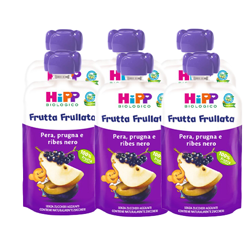 Hipp Frutta Frullata Pera-Prugna-Ribes 6x90g