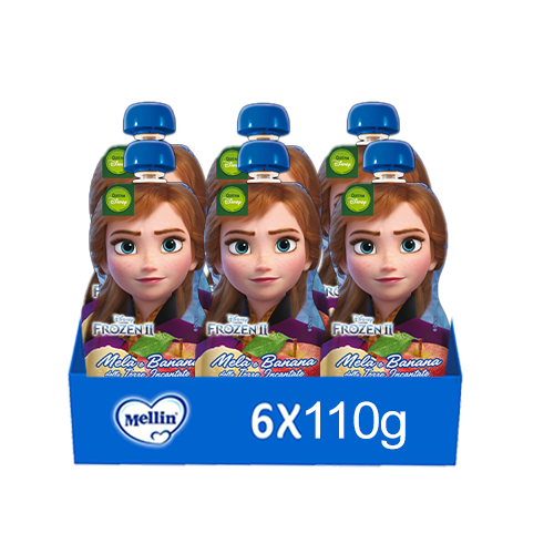 Mellin Pouch Disney Frozen Mela-Banana 6x110gr