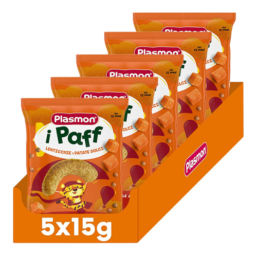 Plasmon Paff Lenticchie e Patate Dolci 5x15g