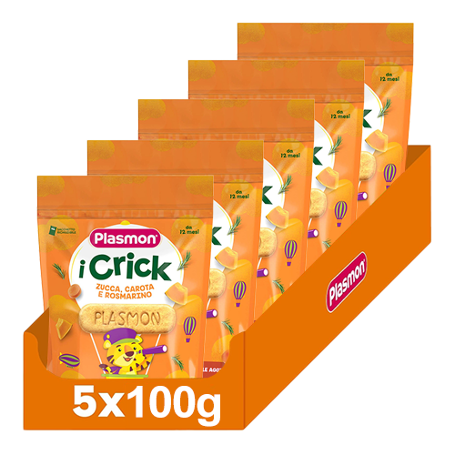 Plasmon Crick Carota, Zucca e Rosmarino 5x100g