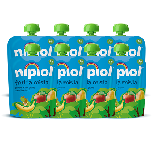 Nipiol Pouch Frutta Mista 8x85g