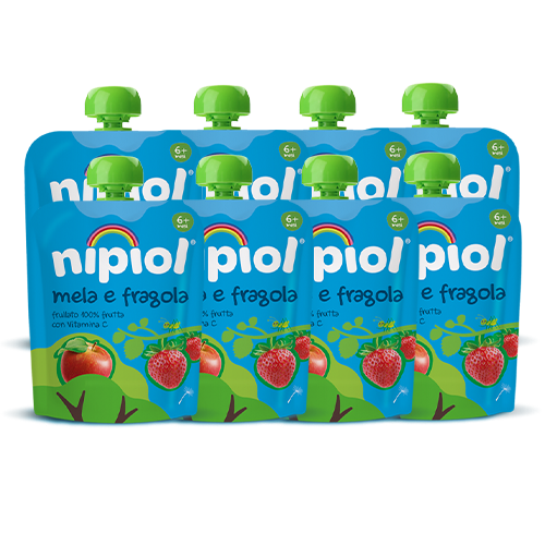 Nipiol Pouch Mela e Fragola 8x85g
