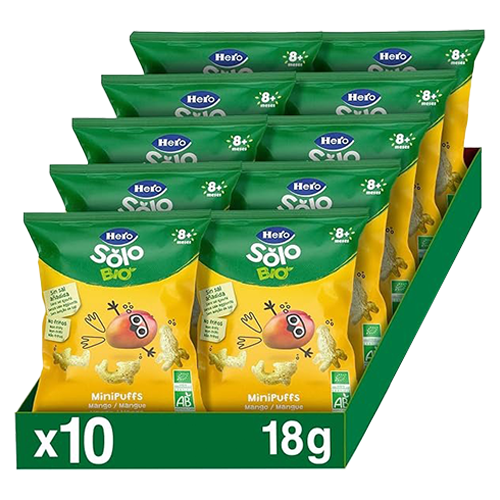 Hero Solo Snack Mini Puff Mango 10x18gr