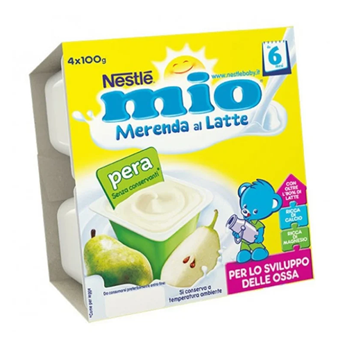 Nestlè Mio Merenda al Latte con Pera 4x100gr