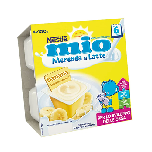Nestlè Mio Merenda al Latte con Banana 4x100gr