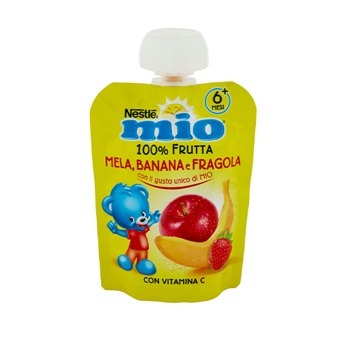 Nestlè Mio Frutta da Bere Mela, Banana e Fragola 90gr