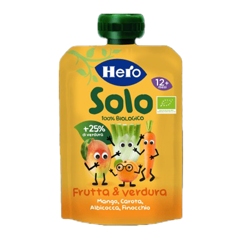 Hero Solo Frutta & Verdura Mango, Carota e Finocchio 100g
