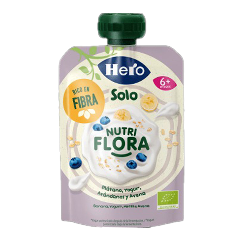 Hero Solo NutriFlora Yogurt, Banana, Mirtillo e Avena 100g