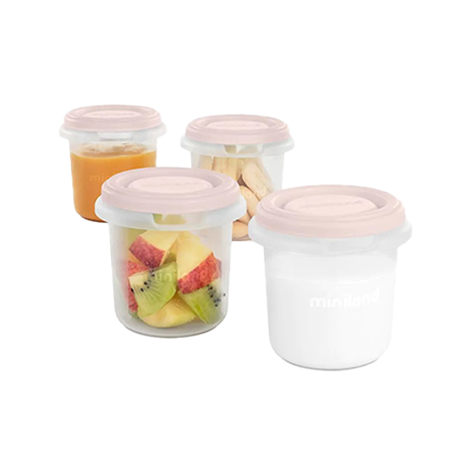 Miniland Set 4 Contenitori 200ml Candy