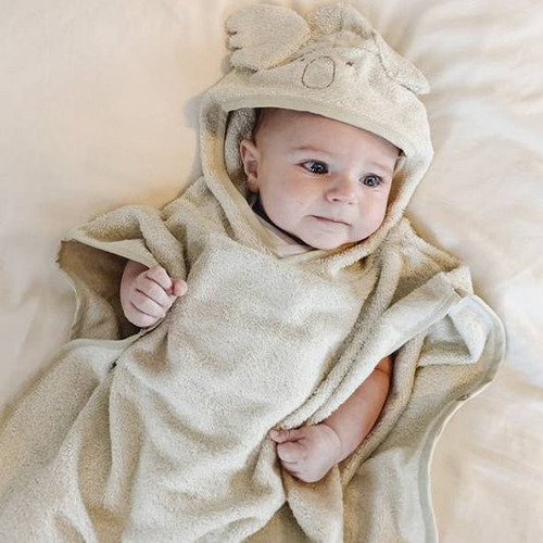 Bamboom Poncho Koala Oyster Grey 0-2 Anni