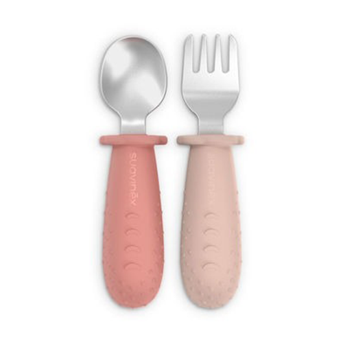 Suavinex Essence Set Posate Evolutive Acciaio Inox Nude
