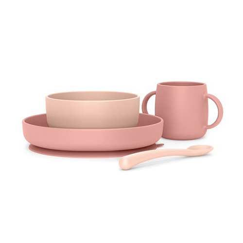 Suavinex Essence Set Svezzamento Silicone Rosa