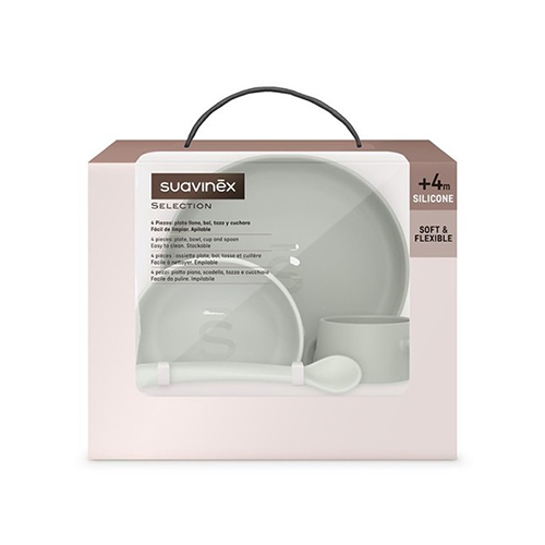 Suavinex Essence Set Svezzamento Silicone Verde