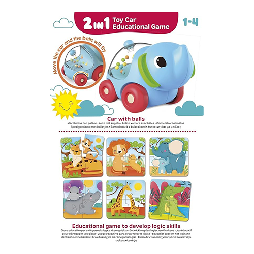 Carotina Baby Elephant Car & Puzzle