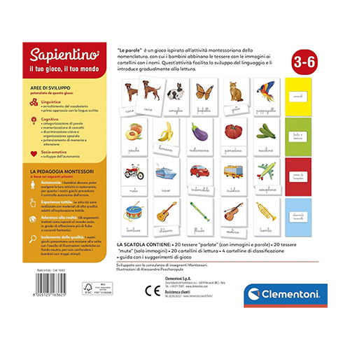 Sapientino Baby Montessori Le Parole