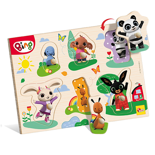 Lisciani Bing Wooden Shaped Puzzle Maxi In Display 6