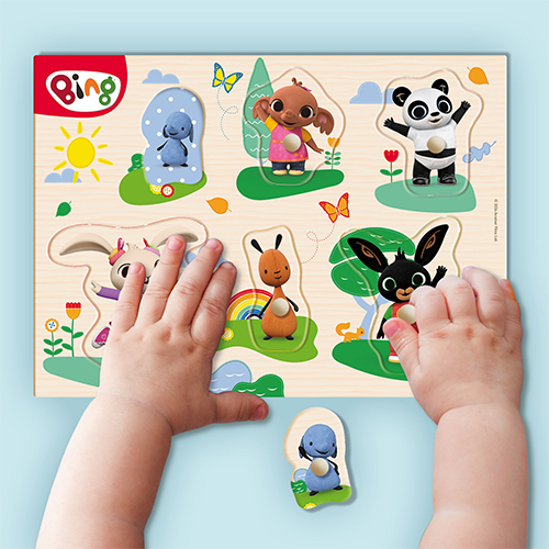 Lisciani Bing Wooden Shaped Puzzle Maxi In Display 6