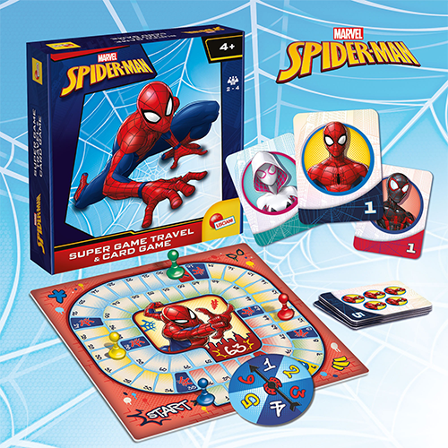 Lisciani Spider-Man Super Game Travel & Card Game