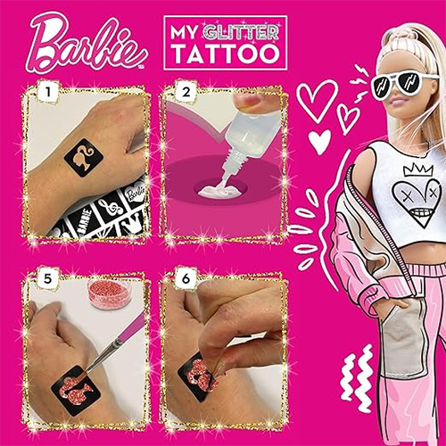 Lisciani Giochi Barbie My Glitter Tattoo
