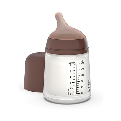Suavinex Biberon Anticolica Zero.Zero Flusso Lento Silicone 180ml Deep