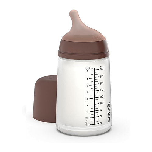 Suavinex Biberon Anticolica Zero.Zero Flusso Medio Silicone 270ml Deep