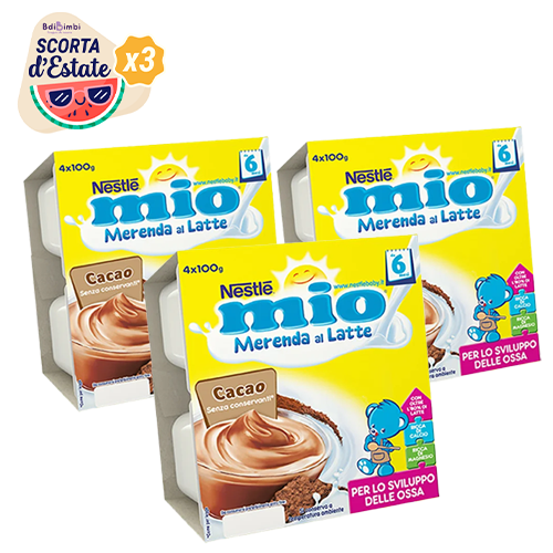 Scorta Nestlè Mio Merenda al Latte con Cacao 4x100gr