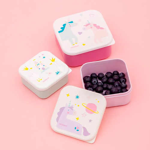 Miniland Snackbox per Alimenti Fantasy 3 pz