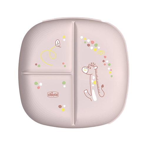 Chicco Piatto Porzionato 12m+ Rosa