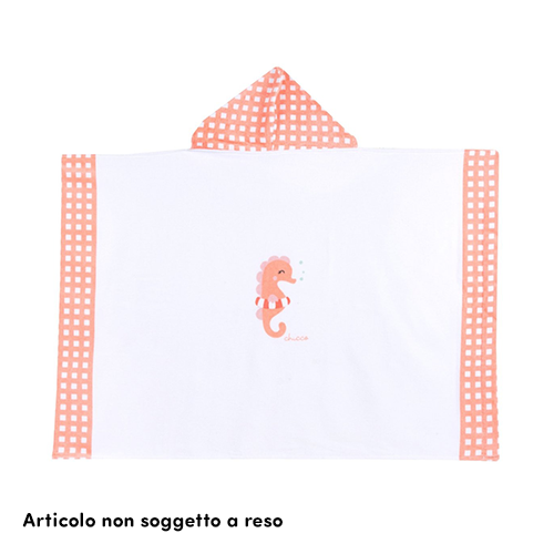 Chicco Telo in Spugna con Cappuccio Cavalluccio Marino