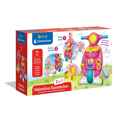 Baby Clementoni Valentina Scooterina Primi Passi 2 in 1
