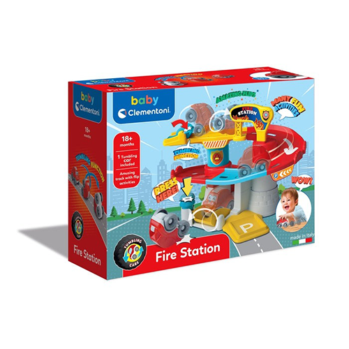 Baby Clementoni Tumbling Cars Fire Station