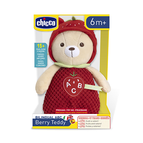 Chicco Peluche Fragola Italiano-Inglese-Spagnolo