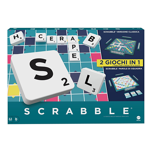 Mattel Games Scrabble 2 Giochi in 1