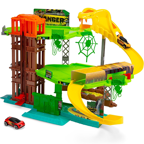 Dickie Toys Jungle Garage con Auto in Metallo