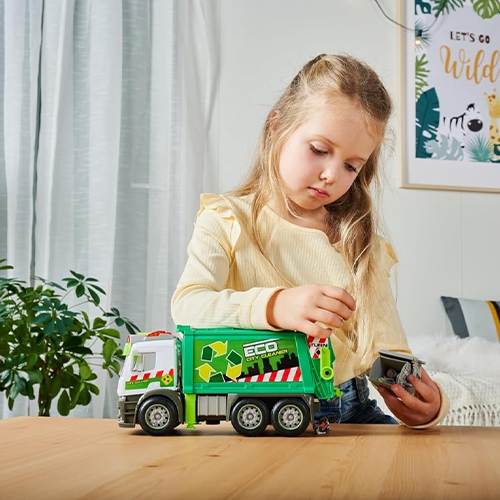 Dickie City Mercedes Actros Action Truck Camion Rifiuti 26cm