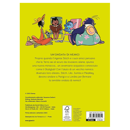 Giunti Libro Disney Agent Stitch Un'Ondata Di Nemici