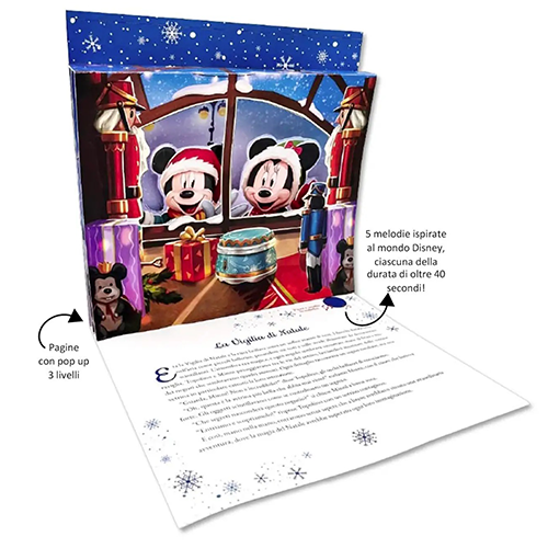 Giunti Libro Disney Lo Schiaccianoci con Topolino e Minni I grandi Pop-up 3D Musicali